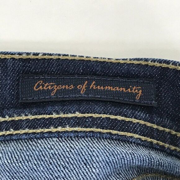 Citizens of Humanity Ava #142 Straight Leg Jeans Size 26 Low Rise Dark Wash - Picture 12 of 16